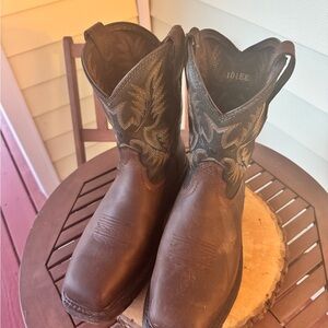 Ariat Men's Sierra Wide Square Steel Toe Work Boots, Dark Brown, 10.5EE